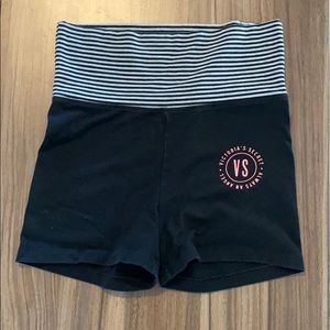 PINK foldover yoga shorts